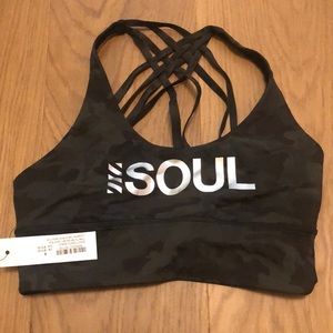 NWT Lululemon Free To Be Moved Camo Bra size 8